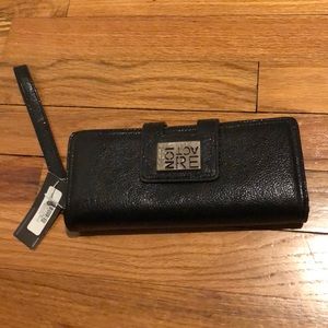Black Wallet wristlet